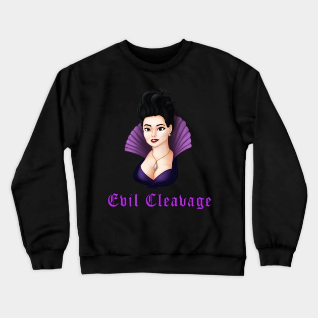 Evil Cleavage Crewneck Sweatshirt by ToyboyFan